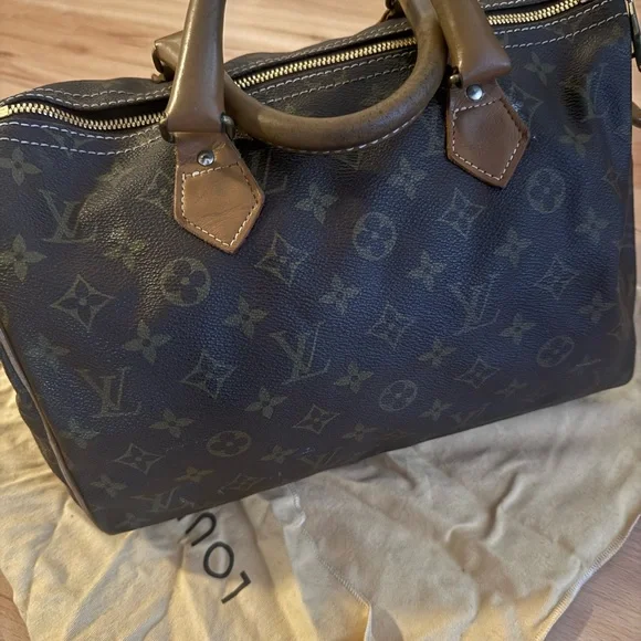 Louis Vuitton Brown Monogram Speedy Bag 30 VINTAGE - Picture 6 of 14
